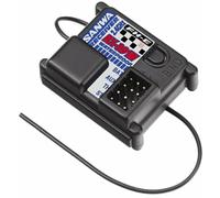 SANWA 3 Channel Rx-391W Receiver Waterproof, 2.4GHz FH-E, 3 CH, Black, RC Hobby Products, Unisex Adults and Children