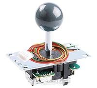 Sanwa JLF-TP-8YT Original Joystick Gray - for Arcade Jamma Game 4 & 8 Way Adjustable, Compatible with Catz Mad SF4 Tournament Joystick (Gray Ball Top) ASIN: B005BIF5EM