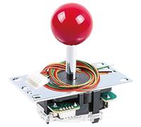 SANWA JLF-TP-8YT Original Joystick Red - for Arcade Jamma Game 4 & 8 Way Adjustable, Compatible with Catz Mad SF4 Tournament Joystick (Red Ball Top) S@NWA
