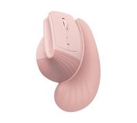 SANWA Wireless Ergonomic Mouse for Large Hands, Silent Click Vertical Mice with Removable Wrist Rest, 1000-4000 DPI, 3-Device (2.4G + 2 Bluetooth 5.4), Compatible with Mac, Windows, Laptop, PC, Pink