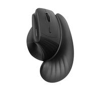 SANWA Wireless Ergonomic Mouse for Large Hands, Silent Click Vertical Mice with Wrist Rest, 1000-4000 DPI, 3-Device Connect (2.4G + 2 Bluetooth 5.4), Compatible with Mac, Windows, Laptop, PC, Black