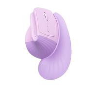 SANWA Wireless Ergonomic Mouse for Large Hands, Silent Click Vertical Mice with Wrist Rest, 1000-4000 DPI, 3-Device Connect (2.4G + 2 Bluetooth 5.4), Compatible with Mac, Windows, Laptop, PC, Purple