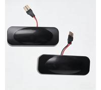 SANWAN Dynamic LED Side Marker Light Amber Sequential Turn Signal, Smoked/Clear Housing, Plug and Play, Compatible with Opel Omega B Sedan (Stufenheck) 1994-1999 2PCS