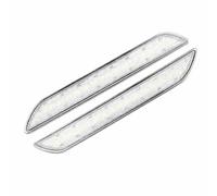 SANWAN LED Rear Side Marker Lights Compatible with Ford Mustang 2015-2018, Part Number: FR3Z15A201, FR3Z15A101A, White/Red, Smoked Clear Red Lens, Plug and Play Replacement