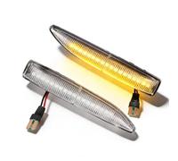 SANWAN Sequential LED Side Marker Light Turn Signal Lamp Compatible with BMW 7 Series E65 E66 E67 2001-2008, Part Numbers: 63137164757, 63137164758, 12V Amber Turn Indicator, 1 Pair