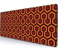 SANWUMIAN Gaming Mouse Pad, XXL Extended Computer Keyboard Long Mouse Mat, Large Desk Pad for Office Laptop, Non-Slip Rubber Base with Stitched Edge Mousepad, 31.5X11.8 inch Overlook Hotel Pattern