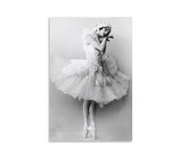 SANWYA Anna Pavlova Ballet Swan Posters Canvas Wall Art Living Room Celebrity Posters Unframe-style 12x18inch(30x45cm)