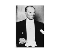 SANWYA Atatürk-mustafa Kemal Ataturk-Former President of Turkey Print Poster Canvas Poster Wall Art Decor Print Picture Paintings for Living Room Bedroom DecorationUnframe-style-1612x18inch(30x45cm)