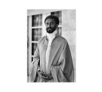 SANWYA Haile Selassie Portrait Canvas Poster Wall Art Decor Print Picture Paintings for Living Room Bedroom DecorationUnframe-style-316x24inch(40x60cm)