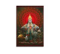 SANWYA Hanuman Tears Open His Chest Art Living Room Bedroom Posters Painting Decorative Painting Print Canvas Wall 24x36inch(60x90cm)