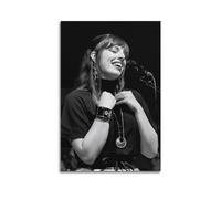 SANWYA Norah Jones Black And White Decorative Painting Print Canvas Wall Art Living Room Bedroom Posters Painting 08x12inch(20x30cm)