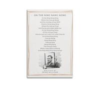 SANWYA On The Ning Nang Nong Poem by Spike Milligan Decorative Painting Print Canvas Wall Art Living Room Bedroom Posters Painting 08x12inch(20x30cm)