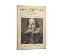 SANWYA William Shakespeare First Folio, 1623 Decorative Painting Print Canvas Wall Art Living Room Bedroom Posters Painting 08x12inch(20x30cm)