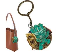 Sanxingdui Key Charm | Sanxingdui Face-Changing Key Key Holder - Creative Sanxingdui Ruins Backpack Pendant, Cultural Bronze Car Key Holder For Bag