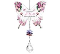 Sanyetral Gift to Mum Butterfly Acrylic Crystal Sun catcher