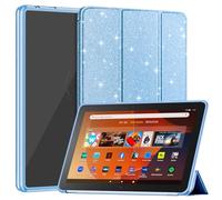 Sanyetral Tablet Protective Case with Auto Wake/Sleep Function, Incompatible with TCL Nokia -Glitter Blue