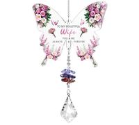 Sanyetral Wife 's Gift from Husband Butterfly Acrylic Crystal Sun catcher
