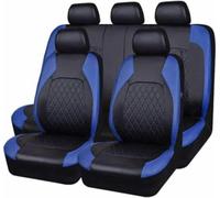 SANYOM 9 Pcs Car Seat Covers Full Set for Ford Focus 2 Mk2 Focus Focus 3 Ford Focus Mk3,Leather 5-seater Accessories blue
