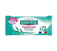 Sanytol - 33631325 - Multi-Purpose Disinfecting Wipes x 72, 72 count (Pack of 1)