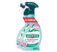 sanytol - multi-purpose cleaning disinfectant - eucalyptus fragrance - 500 ml - bleach free, dermatologically tested - new formula 5X plus cleansing