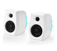 Sanyun SW209 36W Computer Gaming Speakers with 3 EQ Modes (Game/Movie/Music), Dynamic 3D Surround Sound, 24bit DAC USB/AUX/Bluetooth 5.2, RGB Lighting, for PC/Desktop/Monitor/Laptop, White
