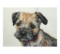 SanZez 5D Diamond Painting Full Drill Border Terrier Rhinestone Embroidery 40x40cm