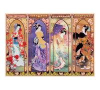 SanZez 5D DIY Diamond Painting Japanese Geisha Round Diamond Kimono Woman Mosaic Japanese Woman Diamond Art Digital Kit Home Decor Gift 50x60cm