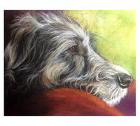 SanZez Diamond Painting,Irish Wolfhound Dog,5D Diamond Art Kits for Adults,Mosaic Crystal Craft Kits for Home Wall Decor 40x50cm