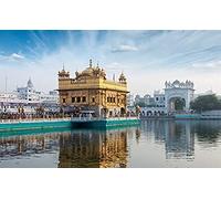 SanZez Full Drill Golden Temple Gudhwara India DIY 5D Diamond Painting by Number Unique Kits Home Wall Decor 50x60cm