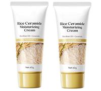 SANZHUAN 2Pack Rice Moisturizer Cream, Hydrating Face Moisturizer with Rice Water, Facial Ceramide Cream, Strengthens Barrier, Sensitive Skin, Lightweight, Fast-absorbing, Nourishing