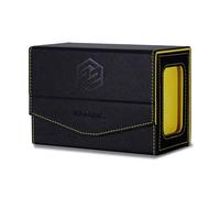 SANZIE Card Deck Box for MTG Commander Deck Box with 2 Toploaders 35PT fits 240+ Single Sleeved Trading Cards PTCG TCG Deck Box for Trading Cards (Black)