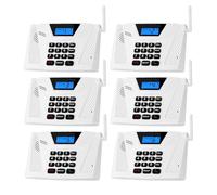 SANZUCO Intercoms Wireless for Home Hands Free, 2024 Upgraded Intercom 5300ft with Automatic Answer, 9 Channel Full Duplex Home Intercom System Fit for Hospital Business House(6 Packs White)