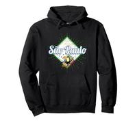 Sao Paulo in Brazil Vintage Design with Toucan Souvenir Pullover Hoodie