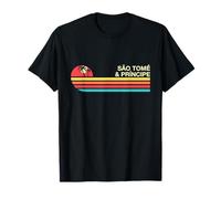 Sao Tome and Principe Colorful Vintage Style T-Shirt