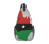 Sao Tome and Principe Flag Map01 Crossbody Sling Bag Crossbody Shoulder Chest Bag Shoulder Strap Waist Fanny Pack Men Women