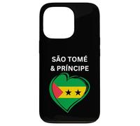 Sao Tome and Principe Heart Flag Case for iPhone 13 Pro