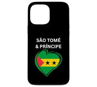 Sao Tome and Principe Heart Flag Case for iPhone 13 Pro Max