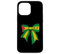 Sao Tome And Principe São Toméan Pride Flag Girl Coquette Case for iPhone 13 Pro Max