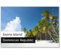 Saona Island in Punta Cana, Dominican Republic, Paradise, Fridge Magnet