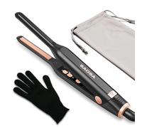 SAOSA Pencil 0.3-Inch Hair Straighteners, 2-in-1 Small Straightener & Curler, Thin Ceramic Floating Plate Flat Iron for Women’s Short Hair, Pixie Cuts & Fringes, Auto Shut-Off (Rose Gold)