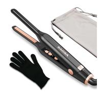 SAOSA Pencil 0.3 Inch Hair Straighteners, Small Straightener and Curler 2 in 1, Thin Ceramic Floating Plate Flat Iron for Women Short Hair, Pixie Cut and Bangs, Auto Shut Off(Rose Gold)