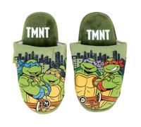 SaoTi Turtle Slippers Children's House Slippers for Home with Non-Slip Sole NINJA, Black/White, 11/12 UK Child