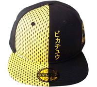 Pokemon Pikachu Snapback Baseball Cap Black, One Size Adjustable
