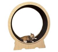 SAPDMBDBBSH Cat Treadmill Wheel,Cat Exercise Wheel, Silent Cat Running Wheel Exerciser With Wood Grain, Cat Exercise Wheel For Large Adult Cat/Kitten(100cm/39.4")