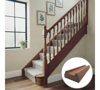 Sapele Dark Hardwood Baserail Tbr 3.6M - 32mm Groove For Spindles Uk Manufactured Traditional Products Ltd