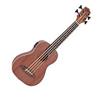 Sapele Electro Acoustic Bass Ukulele by Gear4music - Electric