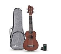 Sapele Soprano Electro-Ukulele Pack by Gear4music
