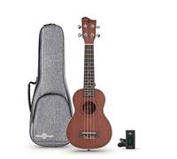 Sapele Soprano Ukulele Pack by Gear4music