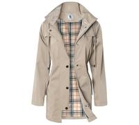 SaphiRose PONCHO Women's Long Hooded Rain Jacket Outdoor Raincoat Windbreaker