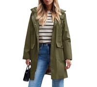 SaphiRose PONCHO Women's Long Hooded Rain Jacket Outdoor Raincoat Windbreaker